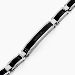 Bracelet Dax Acier Bicolore Oxyde De Zirconium