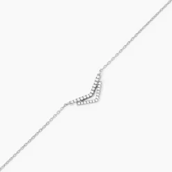 Bracelet Dayen Argent Blanc Oxyde De Zirconium