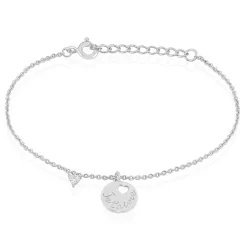 Bracelet Denzel Argent Blanc Oxyde De Zirconium