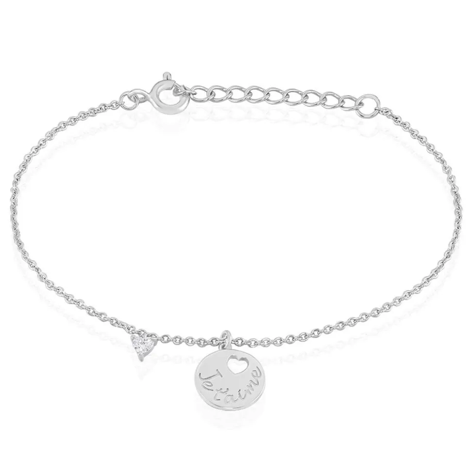 Bracelet Denzel Argent Blanc Oxyde De Zirconium