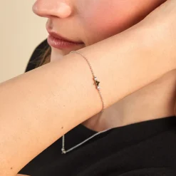 Bracelet Desert Argent Blanc Oxyde De Zirconium