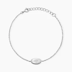 Bracelet Dhyana Argent Blanc Oxyde De Zirconium
