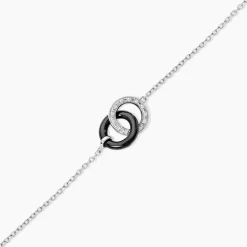 Bracelet Dina Argent Blanc Céramique Et Oxyde De Zirconium