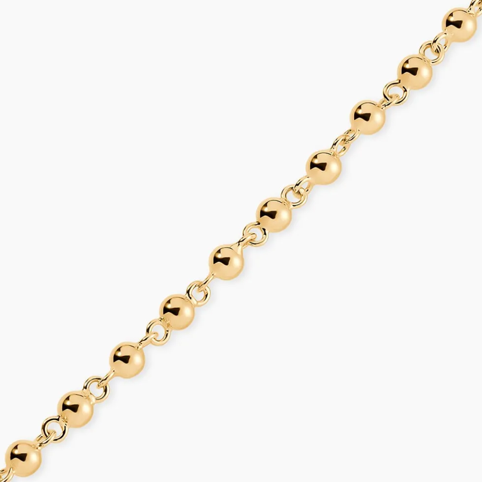 Bracelet Diona Maille Boule Or Jaune