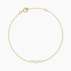 Bracelet Dipak Or Jaune Oxyde De Zirconium