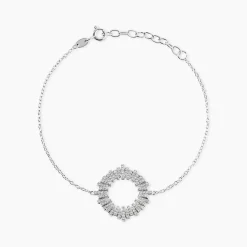 Bracelet Doretta Argent Blanc Oxyde De Zirconium