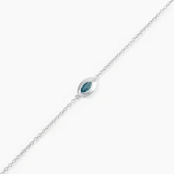 Bracelet Duchesse Argent Blanc Oxyde De Zirconium