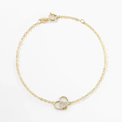 Bracelet Duilio Or Jaune Oxyde De Zirconium