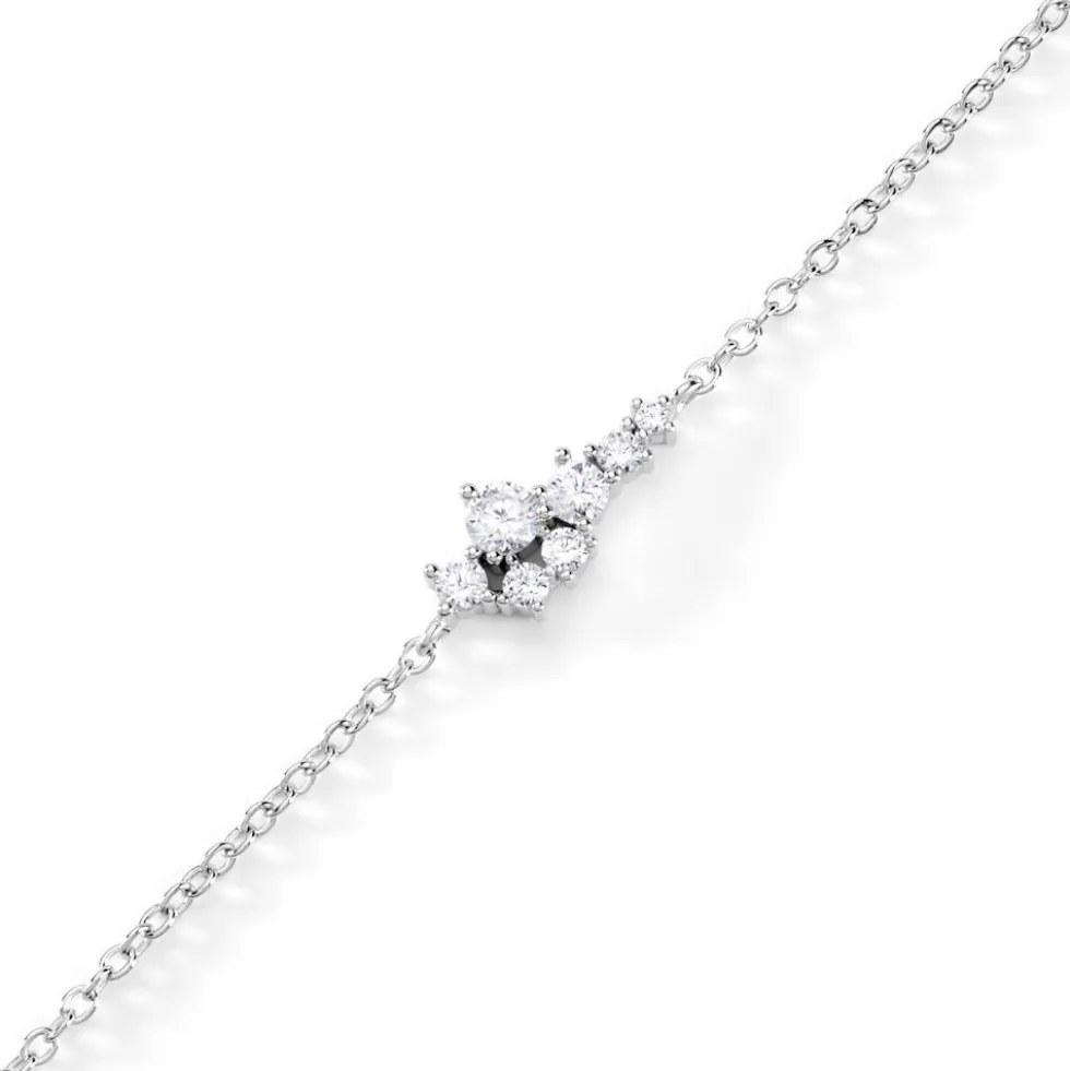Bracelet Eden Argent Blanc Oxyde De Zirconium