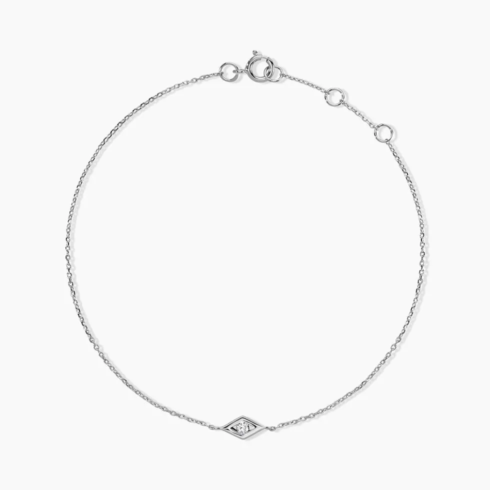 Bracelet Eirena Or Blanc Diamant