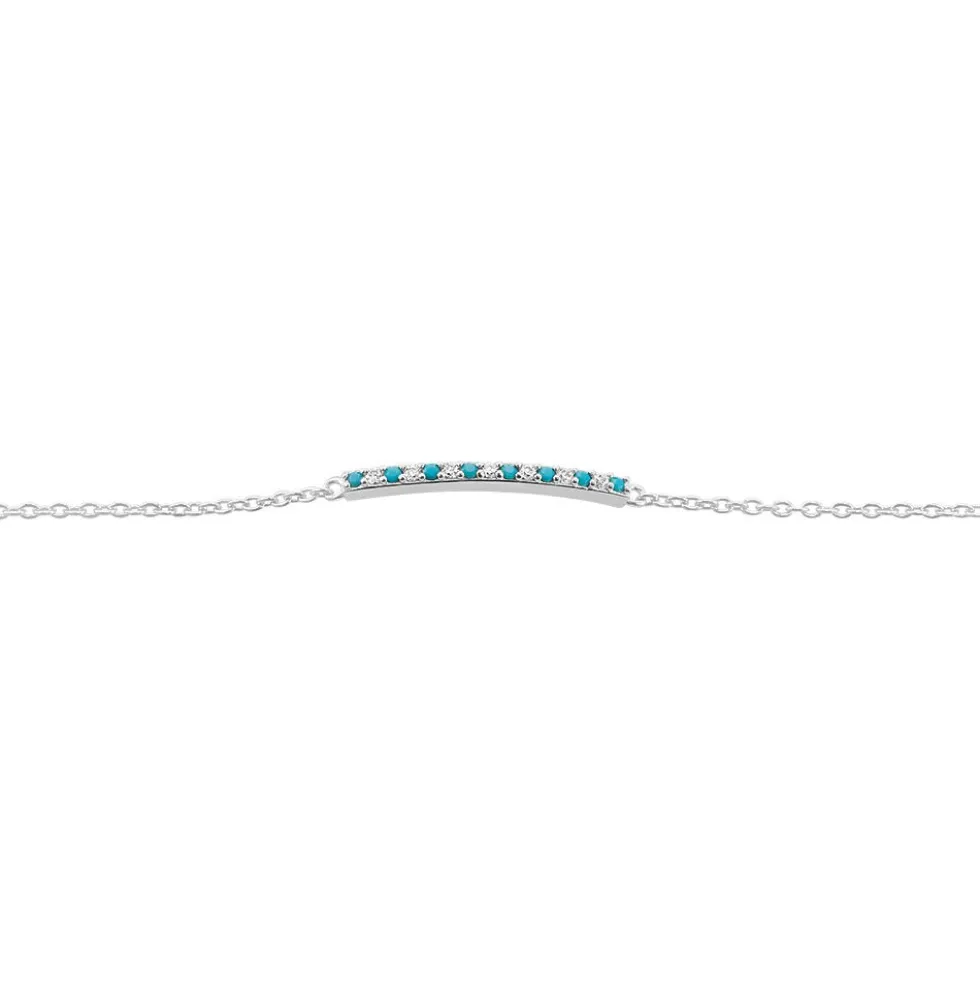 Bracelet Elga Argent Blanc Oxyde De Zirconium