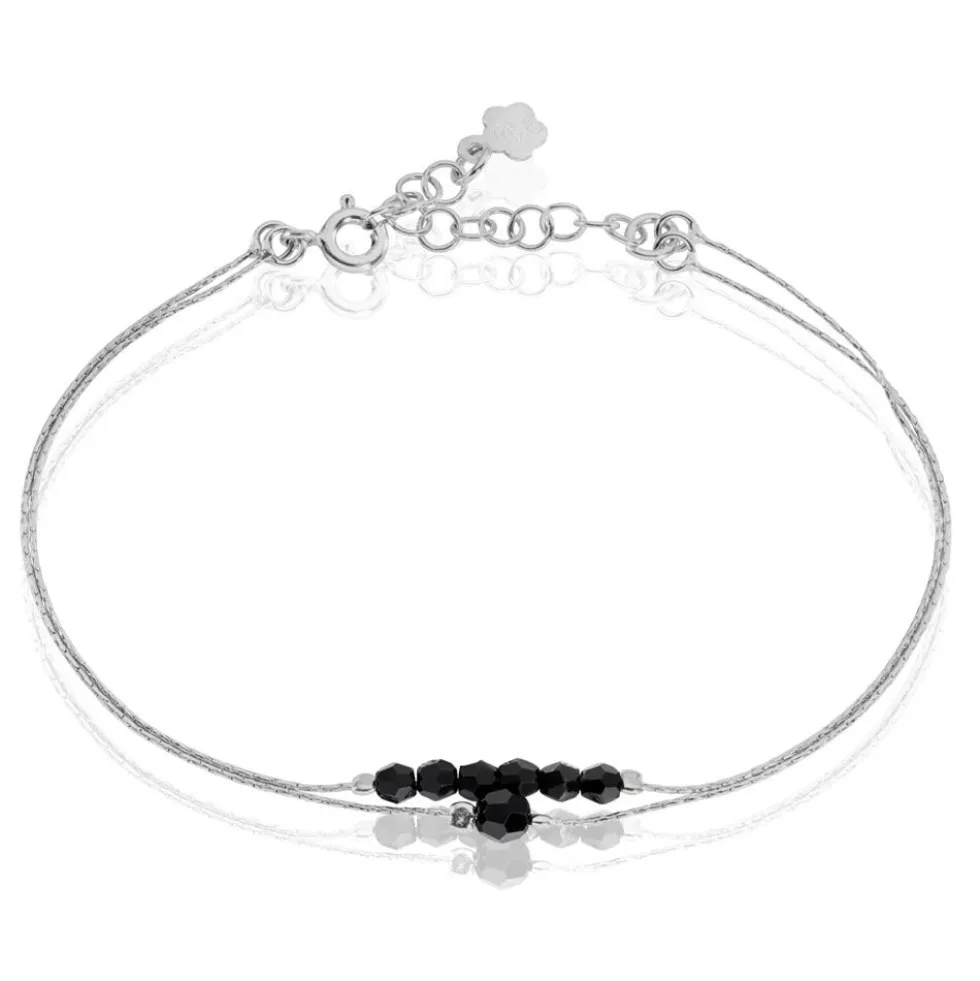 Bracelet Elisane Argent Blanc Pierre De Synthese