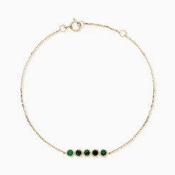 Bracelet Emaria Or Jaune Emeraude