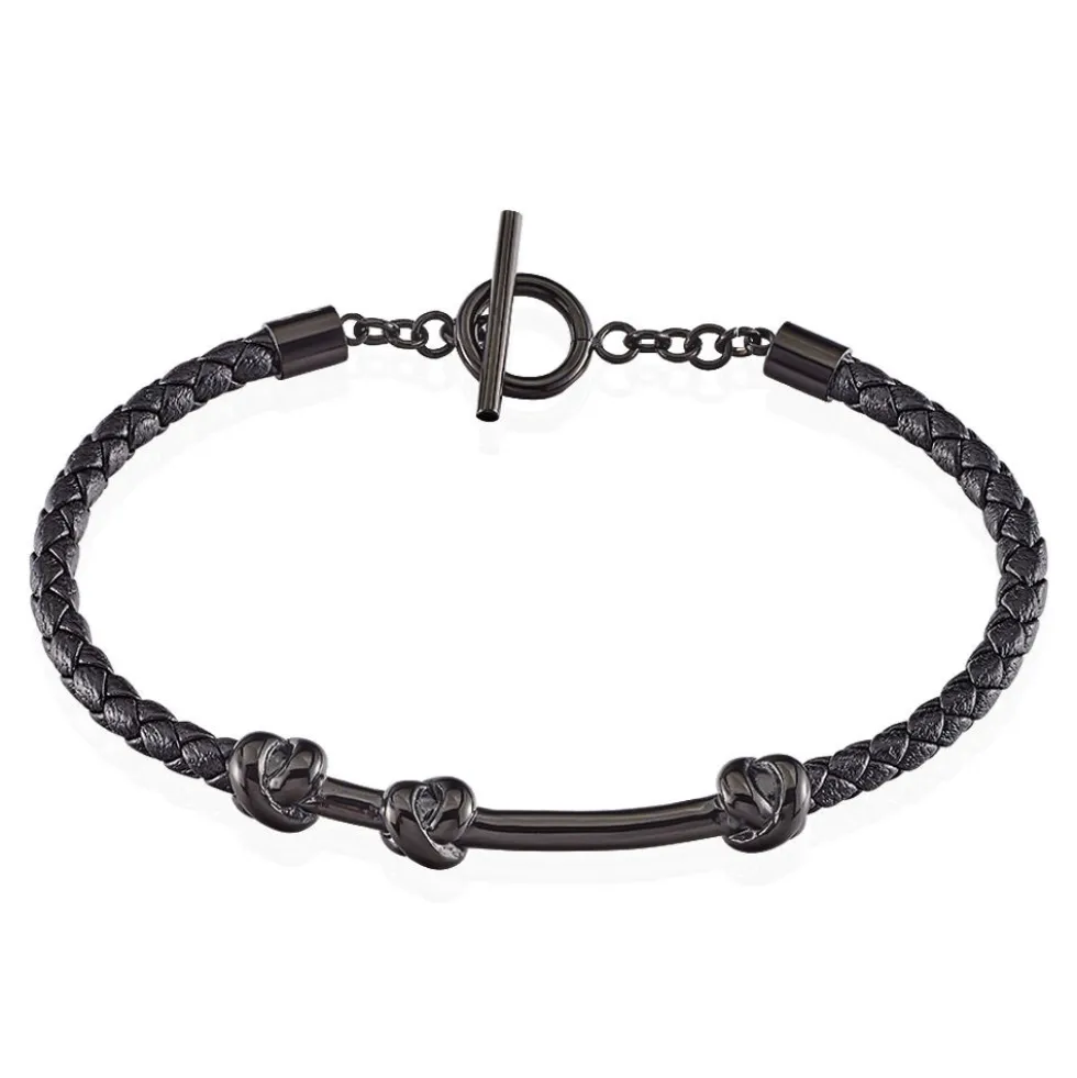 Bracelet Emilien Acier Noir