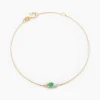 Bracelet Emotion Or Jaune Emeraude Diamant