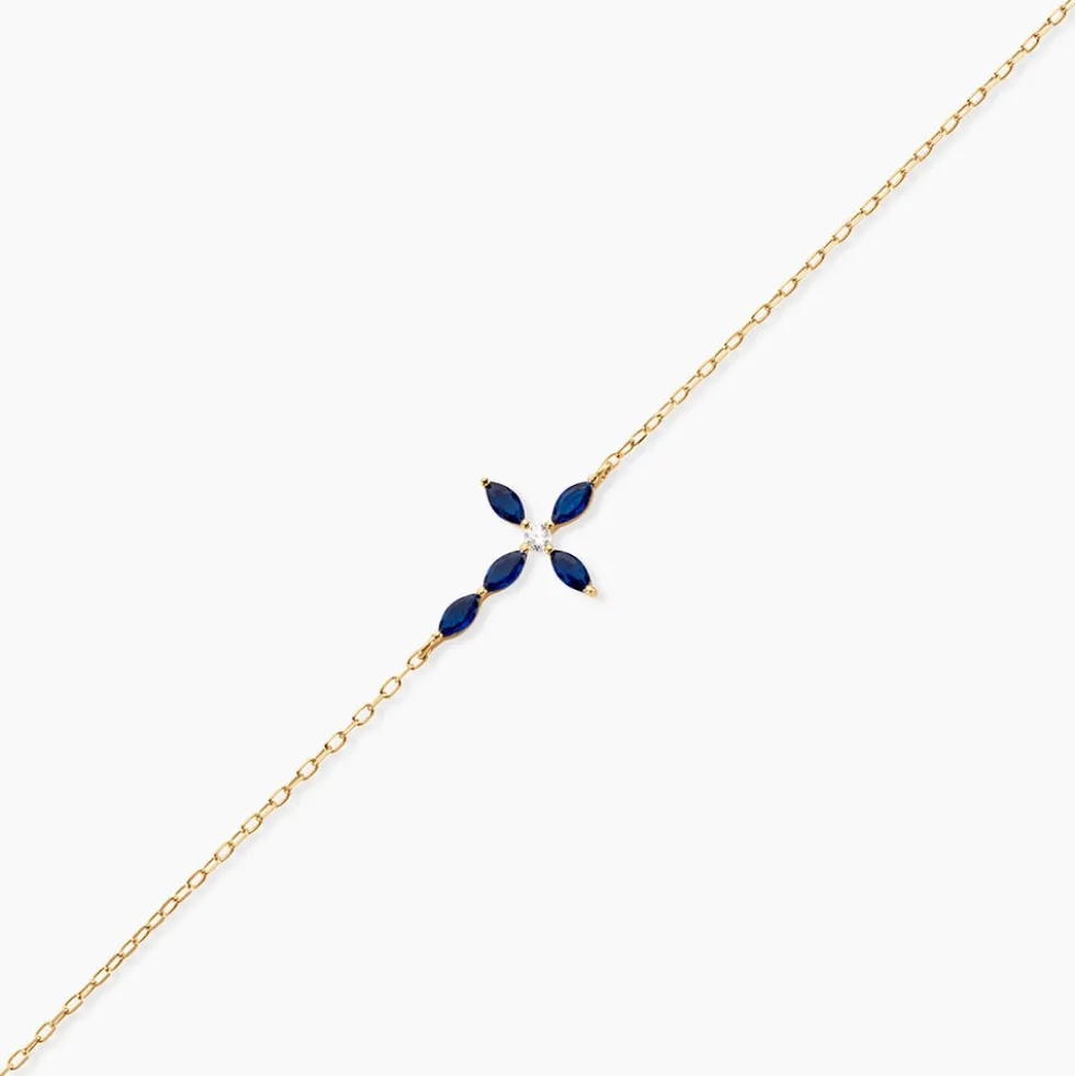 Bracelet Eser Or Jaune Oxyde De Zirconium