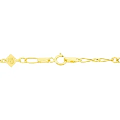 Bracelet Esma Maille Alternee 1/3 Or Jaune