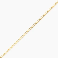 Bracelet Esma Maille Alternee 1/3 Or Jaune