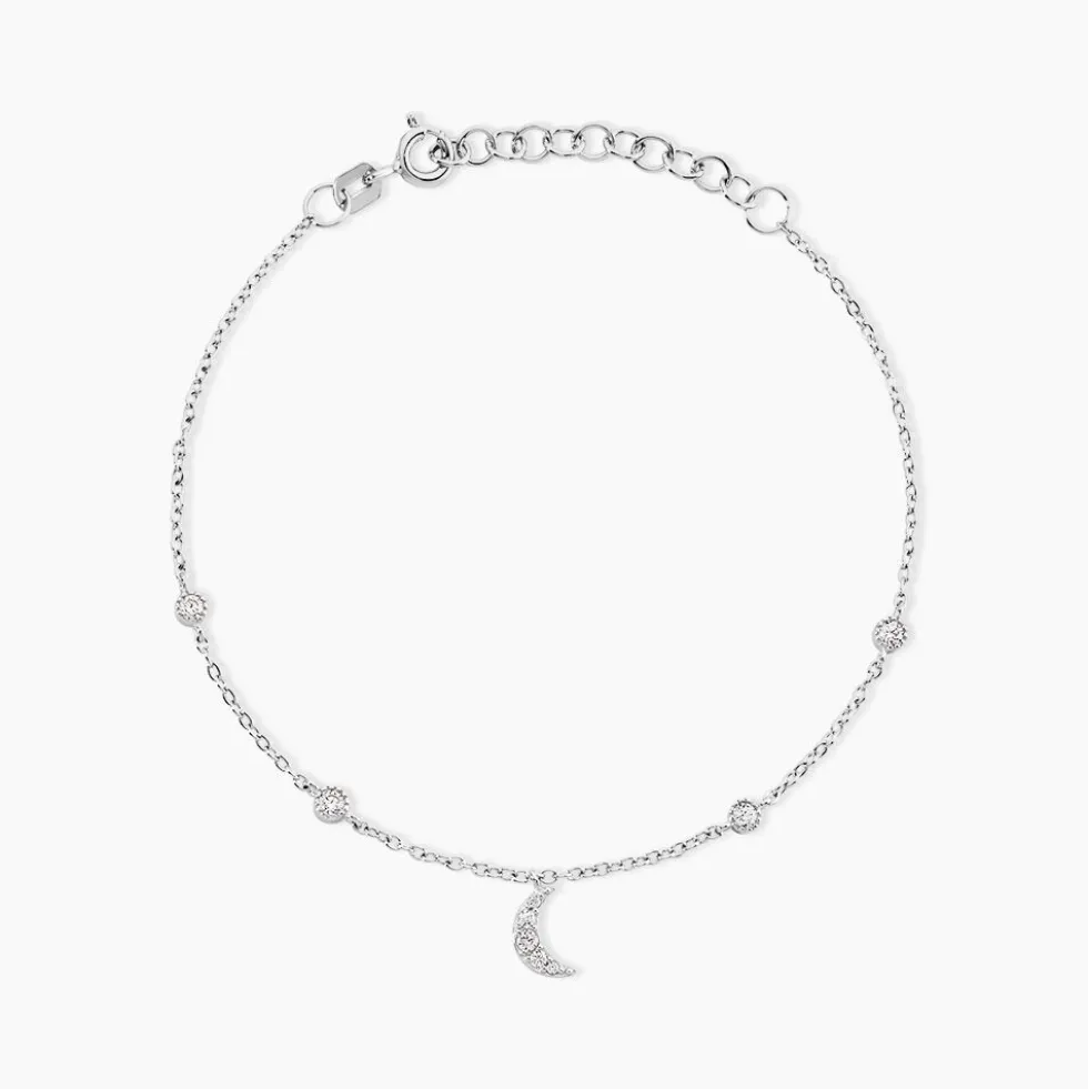 Bracelet Estrella Argent Blanc Oxyde De Zirconium