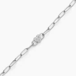 Bracelet Eternity Argent Blanc Oxyde De Zirconium