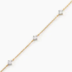 Bracelet Ethere Or Jaune Oxyde De Zirconium