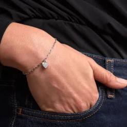 Bracelet Etincelante Argent Blanc