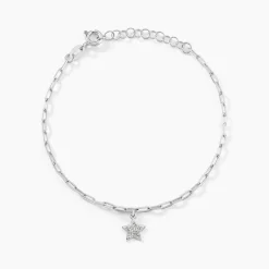 Bracelet Etincelante Argent Blanc