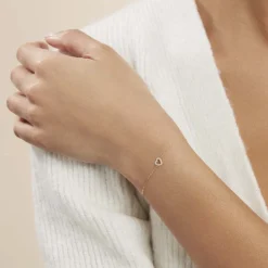 Bracelet Eufemia Or Jaune Oxyde De Zirconium
