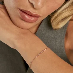 Bracelet Eugenie Argent Rose Oxyde De Zirconium