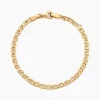 Bracelet Eunice Or Jaune Maille Marine
