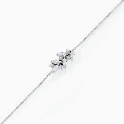 Bracelet Fidelis Or Blanc Oxyde De Zirconium