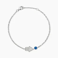 Bracelet Fidelma Argent Blanc Spinelle Oxyde De Zirconium