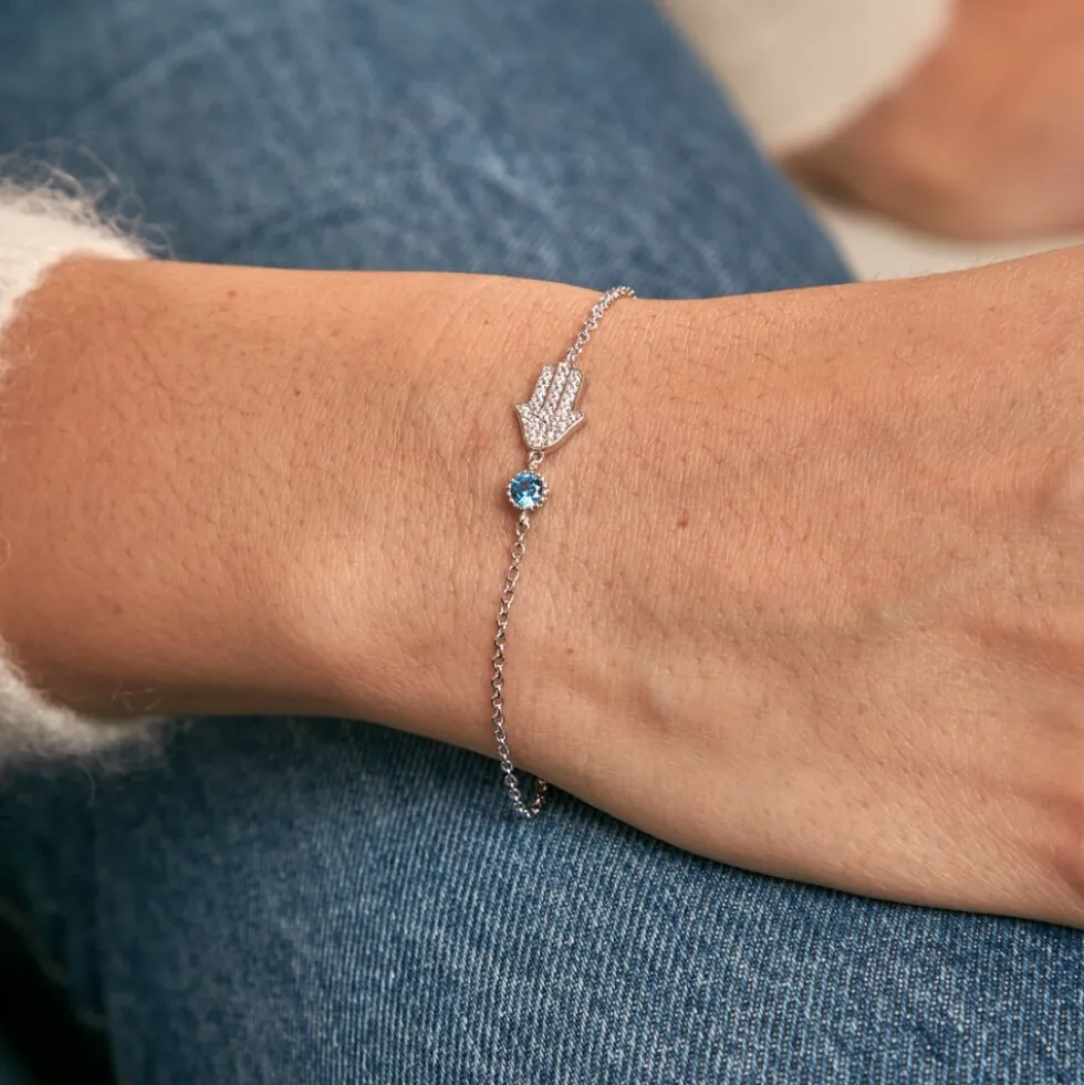 Bracelet Fidelma Argent Blanc Spinelle Oxyde De Zirconium