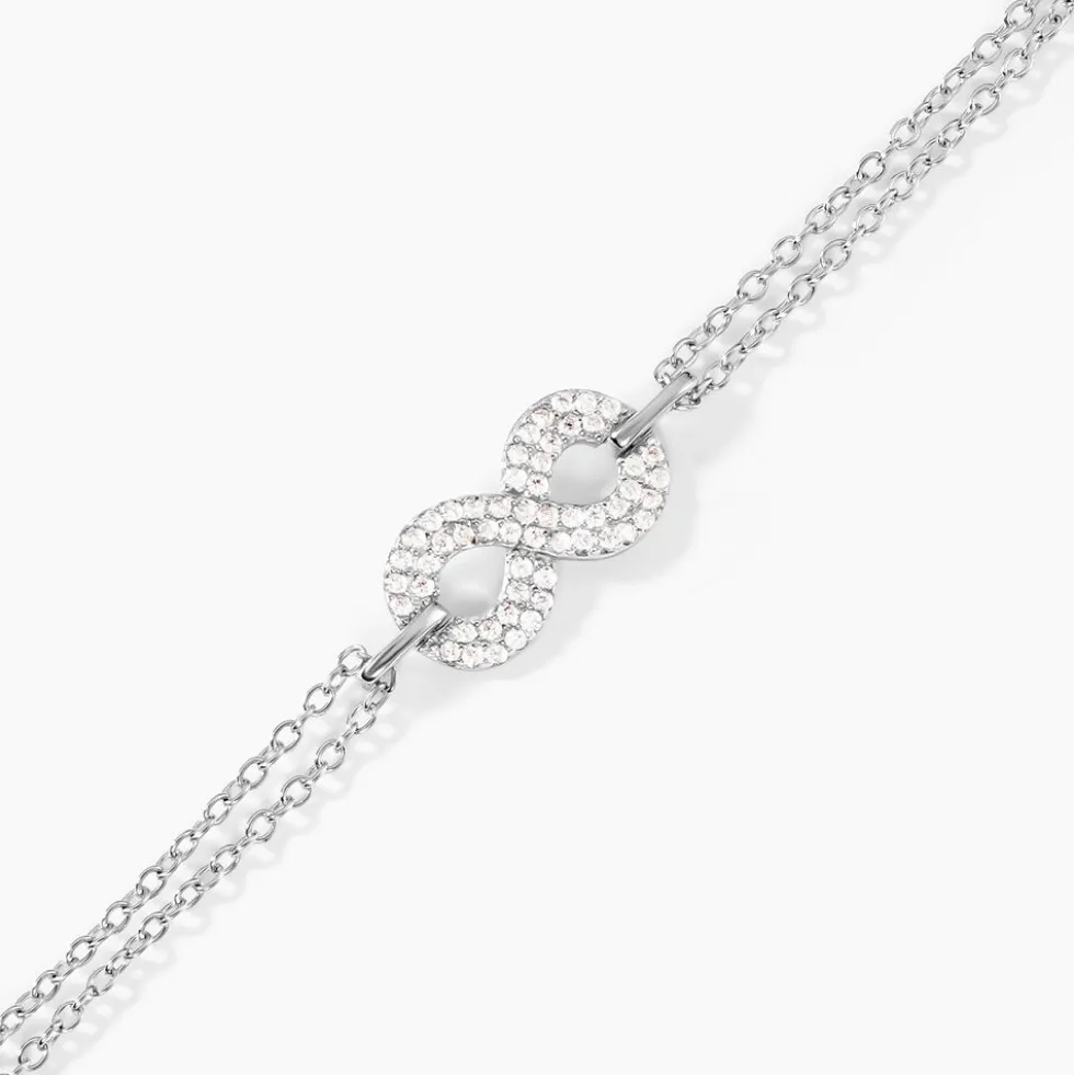 Bracelet Fily Argent Blanc Oxyde De Zirconium