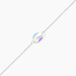 Bracelet Franz Argent Blanc Cristaux De Swarovski