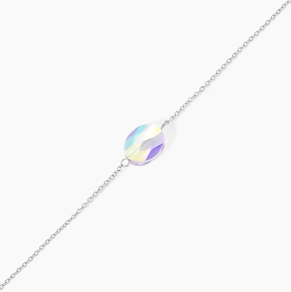 Bracelet Franz Argent Blanc Cristaux De Swarovski