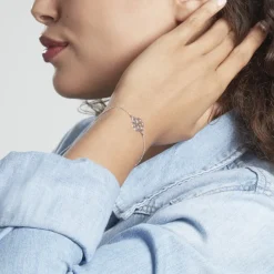Bracelet Gaenor Argent Blanc
