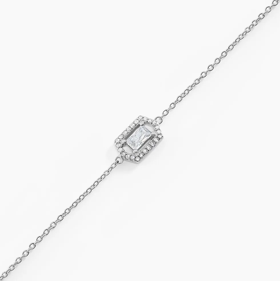Bracelet Gia Argent Blanc Oxyde De Zirconium