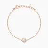 Bracelet Gino Argent Rose Oxyde De Zirconium