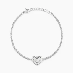 Bracelet Gloria Argent Blanc Oxyde De Zirconium