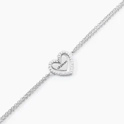 Bracelet Gloria Argent Blanc Oxyde De Zirconium