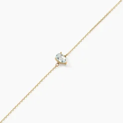 Bracelet Goutte Or Jaune Topaze