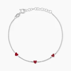 Bracelet Griotte Argent Blanc