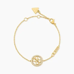 Bracelet Guess Life In 4G Acier Jaune Oxyde De Zirconium