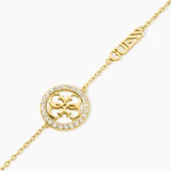 Bracelet Guess Life In 4G Acier Jaune Oxyde De Zirconium
