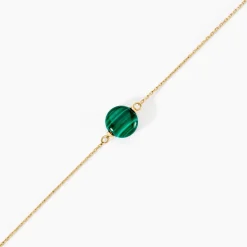 Bracelet Hege Or Jaune Malachite