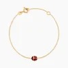 Bracelet Helidie Coccinelle Or Jaune