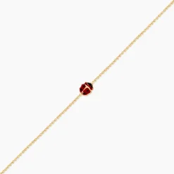 Bracelet Helidie Coccinelle Or Jaune