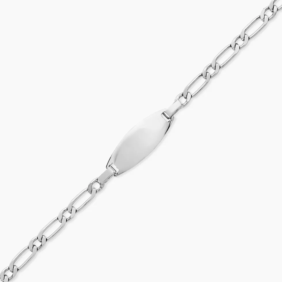Bracelet Identité Anilo Argent Blanc