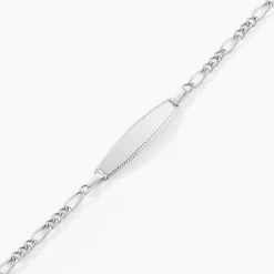 Bracelet Identité Bartolomee Or Blanc
